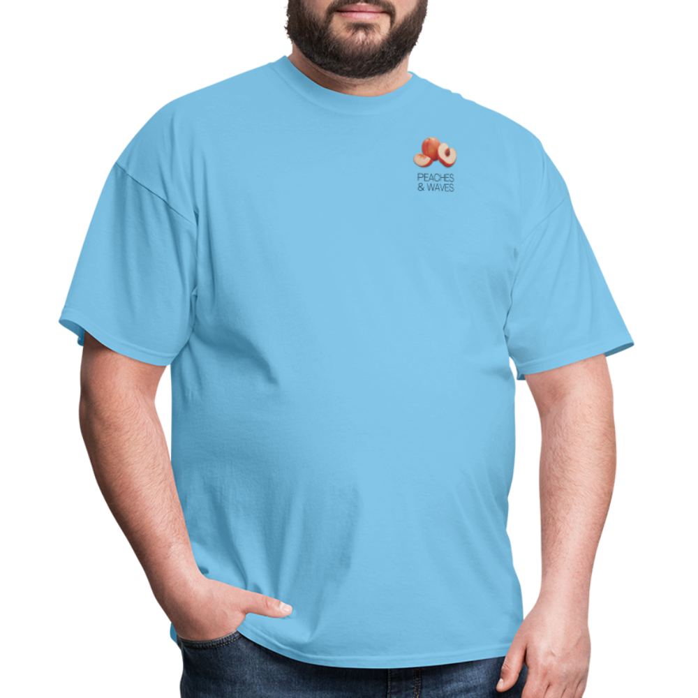 Peaches 'n' Waves Unisex Classic T-Shirt - aquatic blue