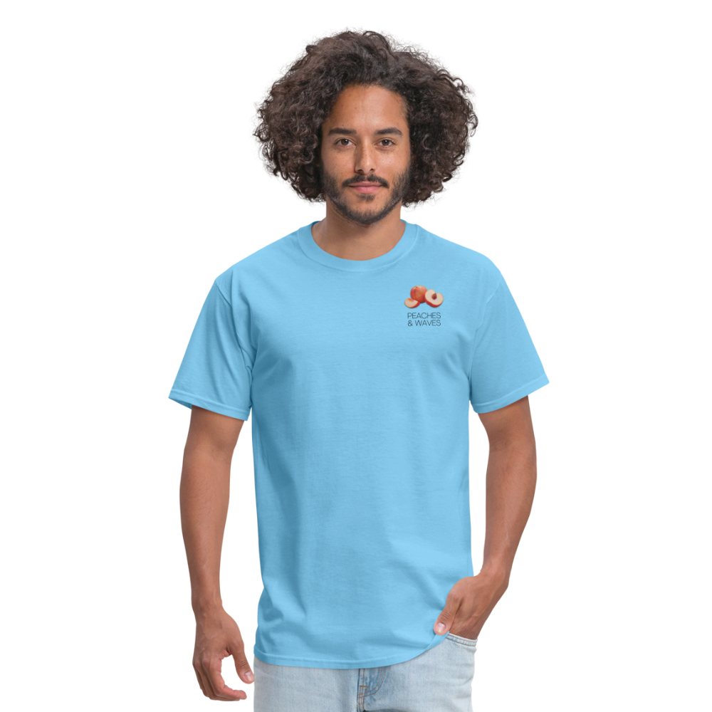 Peaches 'n' Waves Unisex Classic T-Shirt - aquatic blue