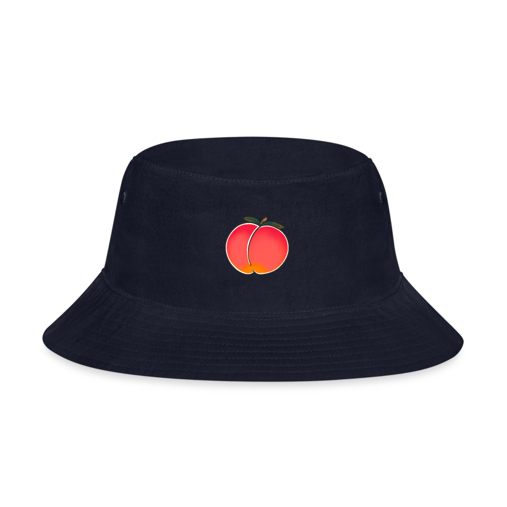 Peach Bucket Hat - navy
