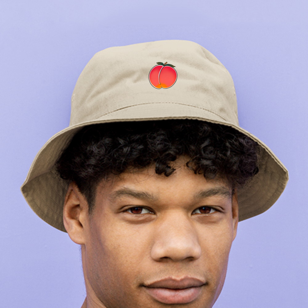 Peach Bucket Hat - cream