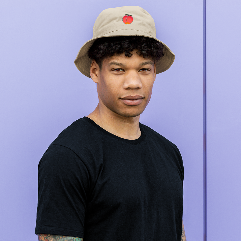 Peach Bucket Hat - cream